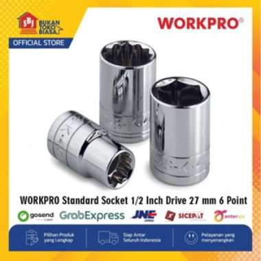 WORKPRO Kunci Socket Standard Socket 1/2 Inch Drive 27 mm 6 Point W074187