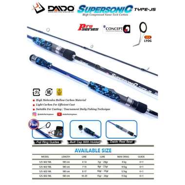 JORAN PANCING DAIDO SUPERSONIC PRO JS CARBON 180CM 180CM 10-20LB