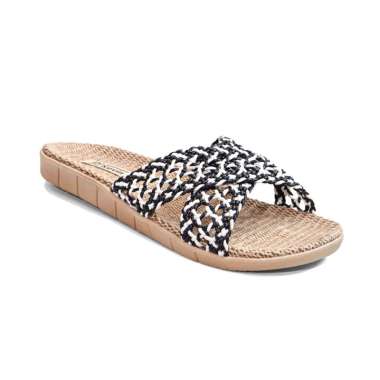 Dr. Kevin Sepatu Sandal dan sandal Wanita Hak Rata Flat Sandals 571-123 Hitam 40