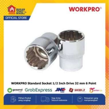 WORKPRO Kunci Socket Standard Socket 1/2 Inch Drive 32 mm 6 Point W074192