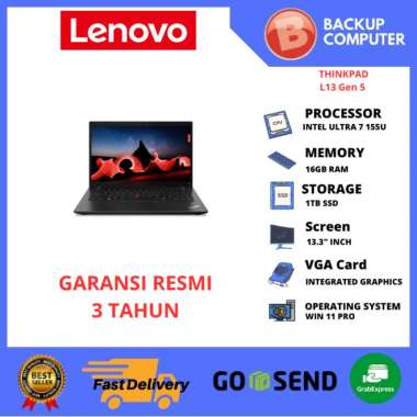LAPTOP LENOVO THINKPAD L13 Gen 5 22ID INTEL ULTRA 155U 16GB RAM