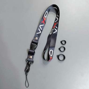Lanyard OXVA Tali Lanyard Branded Gantungan Kunci Name Tag ID Card