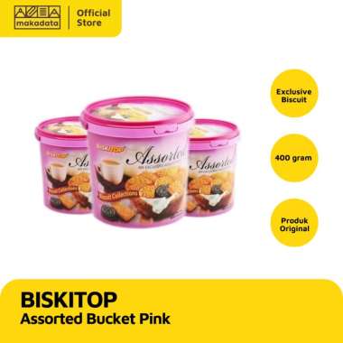 BISKITOP ASSORTED BUCKET HANDLE PINK 400 GR MURAH