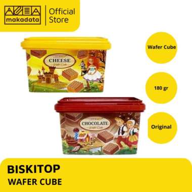 BISKITOP WAFER CUBE 180GR / WAFER CUBE TOPLES MURAH CHOCO 180GR