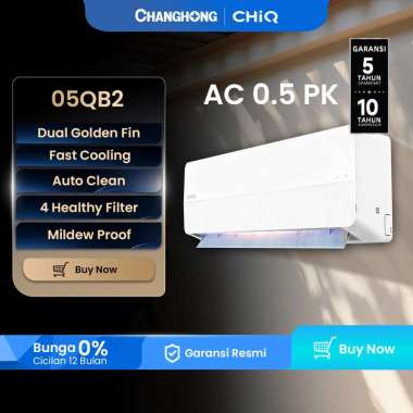 CHiQ AC 1/2 PK STANDARD 05QB2 [INDOOR + OUTDOOR UNIT ONLY] [FAST COOLING] [SLEEP MODE] [ECO MODE] [S