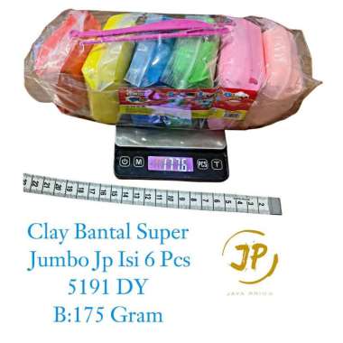 MAINAN ANAK CLAY BANTAL SUPER JUMBO 6 PCS