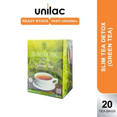 TGT Slim Tea - Greentea 1 Box 20tb | Teh Diet Pelangsing Alami | Teh Detox Minuman Diet Herbal BPOM