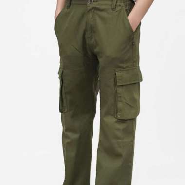 Crocodile KIDS PENE - Celana Cargo Anak Junior - Panjang 16 tahun 1166 Hijau