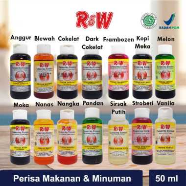 Perisa Essence Pasta Makanan Minuman Rajawali R&W RW 50 ml Vanila