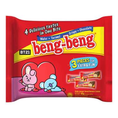 Beng beng wafer coklat isi 3 x 20 gram