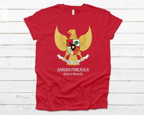 Kaos Tshirt Baju Murah Distro Garuda Pancasila Unity in Diversity timnas SOUVENIR oleh SUVENiR sablo