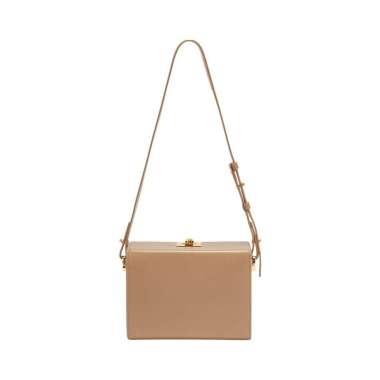 [12.12 Dealcember] Furla Arch-Logo Twist Lock Shoulder Bag Deserto