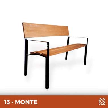 Bangku taman // Bench murah // kursi besi kayu panjang Kursi MONTE