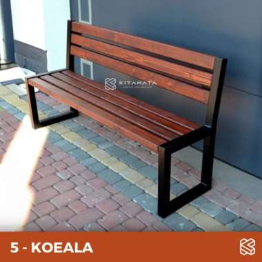 Bangku taman // Bench murah // kursi besi kayu panjang Kursi KOEALA