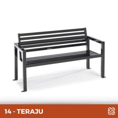 Bangku taman // Bench murah // kursi besi kayu panjang Kursi TERAJU