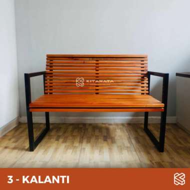 Bangku taman // Bench murah // kursi besi kayu panjang Kursi KALANTI