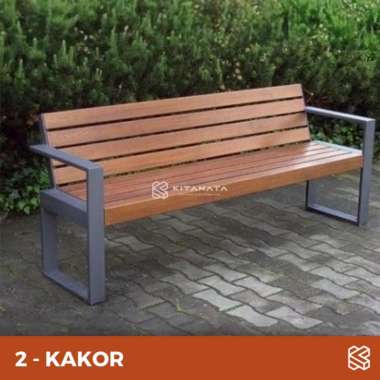 Bangku taman // Bench murah // kursi besi kayu panjang Kursi KAKOR