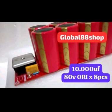PSU 8 elco ORI RUBYCON 80v 10000uf lengkap dengan dioda bridge 35a Mexico JAPAN 10000mk 10000mikro 1
