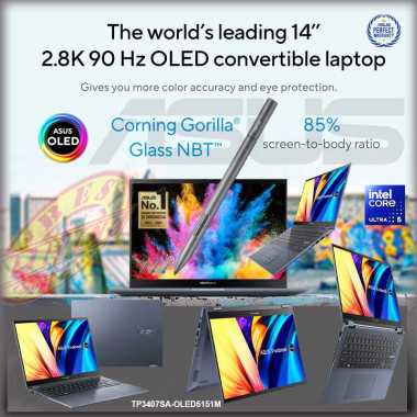 Asus TP3407SA OLED5151M Ultra 5 226V/16GB/512GB SSD/14" WUXGA Touch/W11+OHS Vivobook 14 Flip