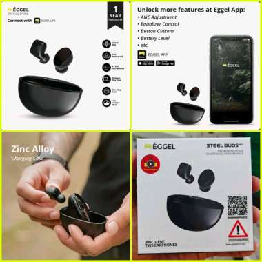 TWS Eggel Steelbuds Neo ANC ENC Earbuds Earphone Bluetooth Wireless