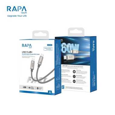 RAPAtech Cable LINE FLASH USB-C to USB-C 60W - DC1303