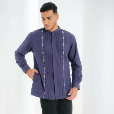 Shafira | Soren Menswear | Koko Tangan Panjang Pria Navy S