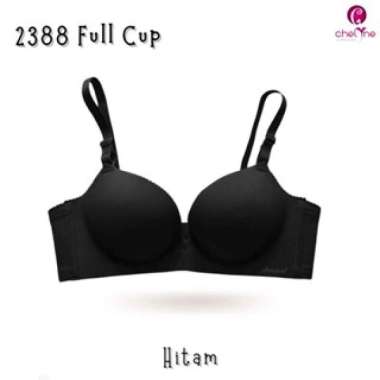 Chelyne BH Seamless 2388 Premium Push-Up Bra Full Cup Bra Polos. Size 40 Hitam