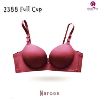 Chelyne BH Seamless 2388 Premium Push-Up Bra Full Cup Bra Polos. Size 40 Maroon
