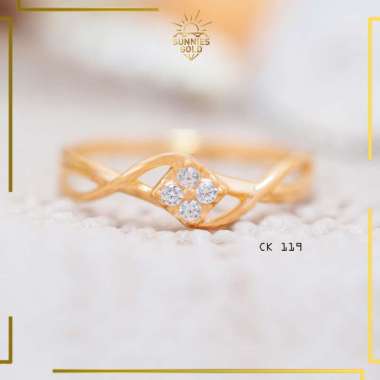 CINCIN EMAS ASLI EMAS MUDA KADAR 6K (300) DAN 8K (375) CINCIN EMAS WANTA MODERN ELEGAN CWK 119 8K (3