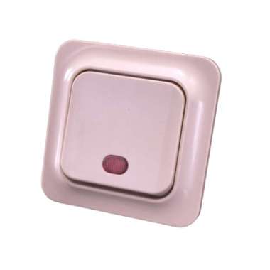 Broco Electrical Saklar 3 Pole Dengan Lampu Indikator Valencia (616E) Cream