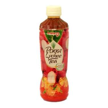 Pokka green tea jasmine / oolong tea less sugar / lychee tea / honey lemon 450 ml lychee tea
