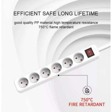 Stop Kontak 3 Lubang Colokan Cok Listrik Panjang Kabel 1.5 Meter / 3 Meter / 5 Meter / 10 Meter Orig