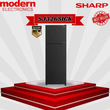 KULKAS 2 PINTU SHARP INVERTER KAPASITAS 256 LITER SJ326SIGK