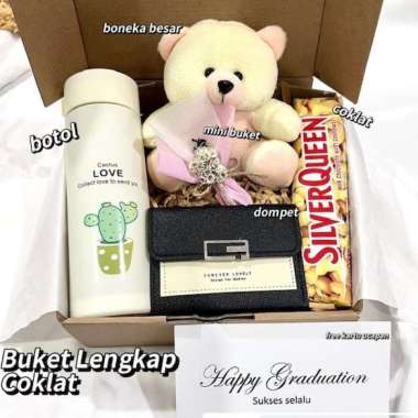 [Botol] Kado Hampers Gift Box Hadiah Cewek Wanita Perempuan Botol Ulang Tahun Birthday Wisuda Gradua