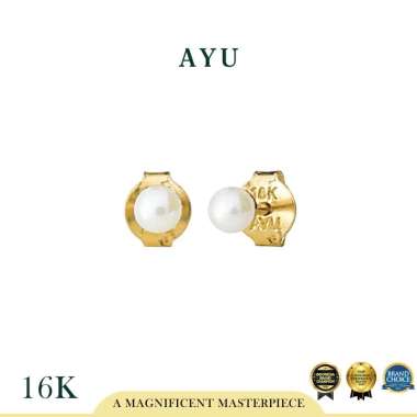 AYU Anting Emas - Pearl Studs 16k Yellow Gold