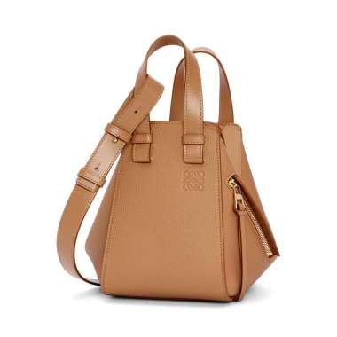 Loewe Hammock Compact Bag Soft Grained Calfskin Toffe Brown