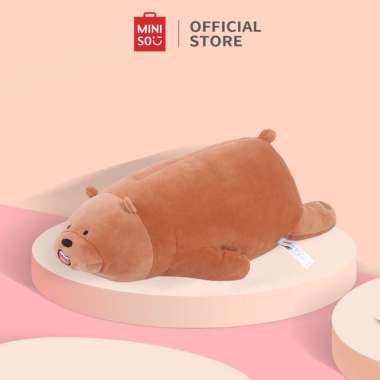 Miniso We Bare Bear Boneka Mewah Mainan Plush Toy Boneka Besar 54cm/80cm ice bear(54cm)