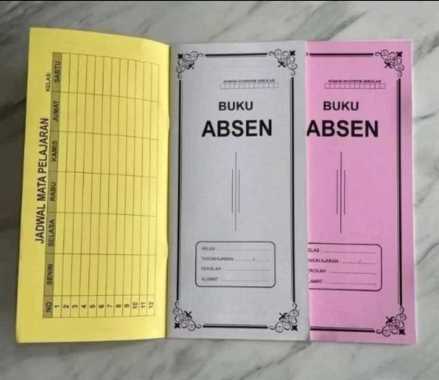 Buku Absen Siswa Buku Absensi Buku Daftar Hadir Siswa