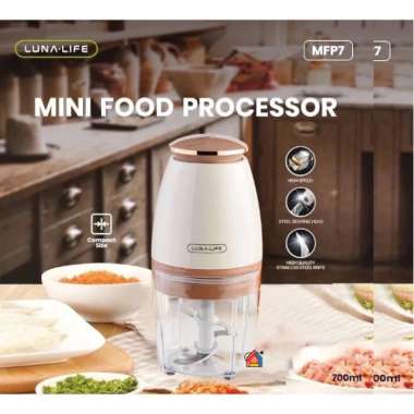 Blender Kapsul Luna Life MFP7 4 Blade / Food Processor Chopper Mini Luna Life Kecil