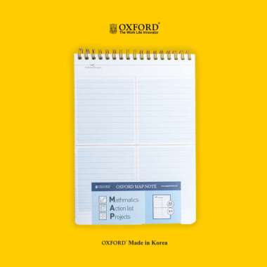 Oxford Korea Notebook A5 Spiral Atas 120 Lembar - Notebook Spiral / Catatan / MAP Spiral / Notebook 