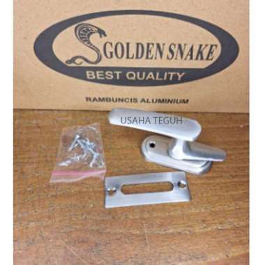 Produk Rambuncis Aluminium Grendel Slot Kunci Jendela Silver
