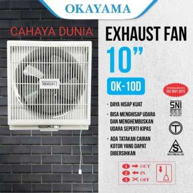 EXHAUST FAN OKAYAMA 10inch DINDING (KELUAR MASUK) OK-10 D
