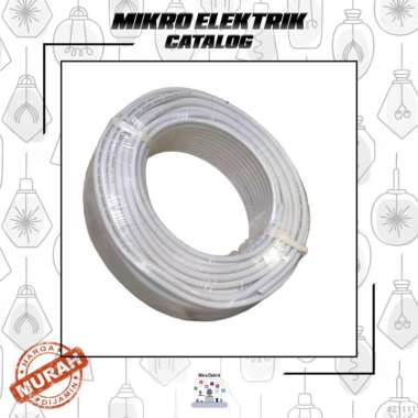 Kabel Audio / Listrik ALLISON 2x1.5 50Y Serabut Putih