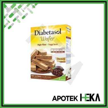 Diabetasol Wafer 100 g - Wafer Tinggi Serat Coklat
