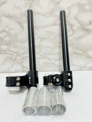 Stang Jepit CNC Stelan Bad Black Universal Ninja R Scorpio Xabre Vixion CBR CB150 Sonic GSX Rx king 