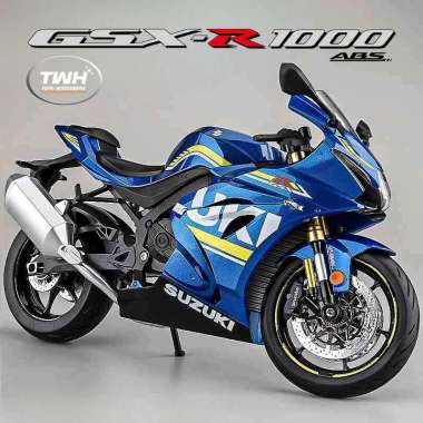 TWH DIECAST SUZUKI HAYABUSA GSX 1300R & SUZUKI GSX-R1000 MOTOR SKALA 1:9 LISENCE ORIGINAL KUALITAS S