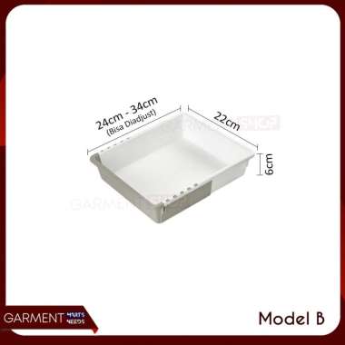 Kotak Laci Tarik Sekat Organizer Penyimpanan Alat Tulis Skincare Box Drawer Laci Adjustable Plastik 