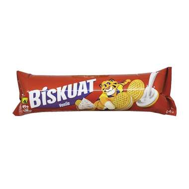 Biskuat - Biskuit Sandwich Krim - 105 gr Kemasan ROLL VANILA