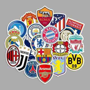 STICKER PACK - FOOTBALL CLUBS | STICKER KOPER STICKER TUMBLER STICKER LAPTOP HELM