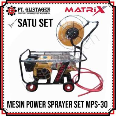 Matrix Power Sprayer + Engine 6,5Hp Set MPS 30E Steam Sancin Sanchin Set Mesin Cuci Motor Mobil Bens